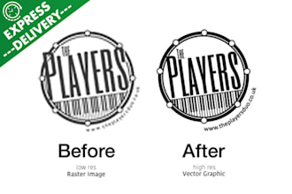 redesign,trace,redraw,modify ,edit logo with hi res format