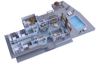 create 3d floor plan