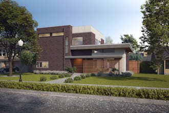 3d  exterior rendering , 3d  interior rendering