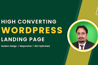 create responsive wordpress landing page