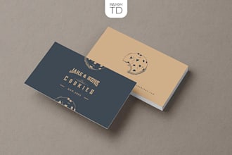 design minimal vintage business cards