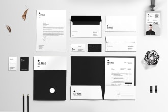 design professional letterheads and full stationary