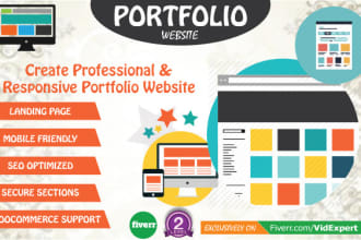 design responsive portfolio wordpress website