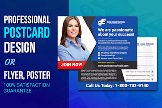 do postcard, flyers, and direct mail eddm postcard design