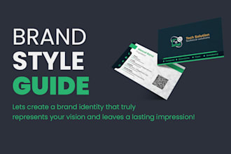 design a professional brand style guide, brand identity, and logo guidelines