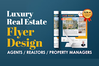 do modern professional real estate flyer