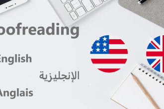 proofread and edit your english, arabic or french text
