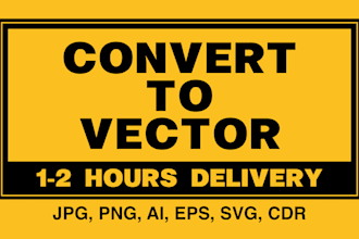 do vector tracing, redraw, or convert to vector quickly