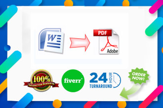 convert word to PDF