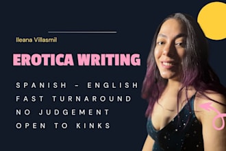 write a romantic, erotica or sensual sexy story for you