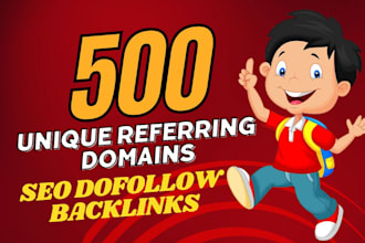 500 unique referring domains blog comment backlinks high da