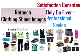 retouch clothing shoes images