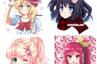 draw anime character for you