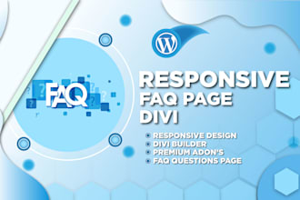 design an attractive faq page for wordpress on fiverr