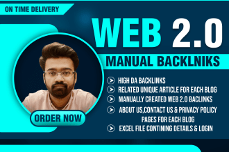 create 10 manual web 2,0 buffer blog contextual backlinks with login details