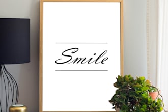 design printable black and white wall art