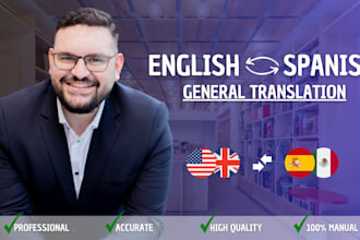 professionally translate english to spanish and viceversa