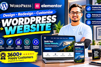 design, redesign, develop and customize your wordpress website
