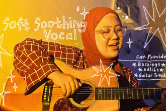 sing as your soft and soothing female singer, vocalist