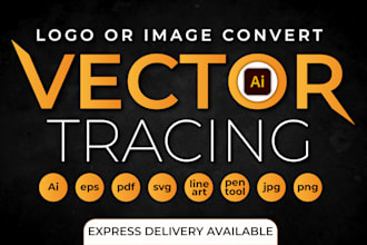convert image to vector, jpg to vector, vector logo in 5 hours