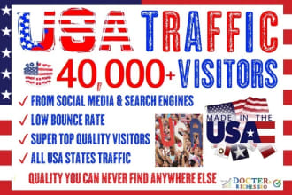 drive USA traffic visitors to your website