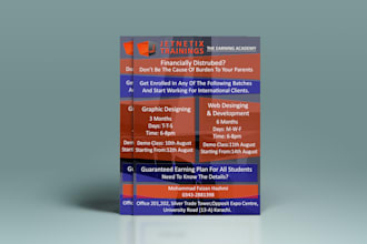 design an attractive flyer or brochure