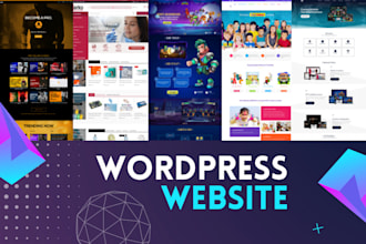 develop a modren wordpress website for you