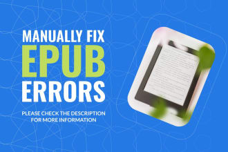manually fix epub upload errors, ebook conversion errors, validation errors
