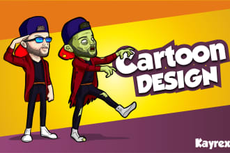 design a cartoon character, for your blog an social media