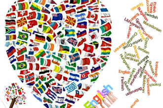 provide translation to or from english in multi languages