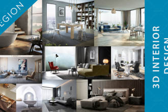 do 3d architectural interior and exterior rendering cheap price