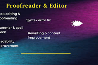 edit, proofread, and rewrite your manuscript