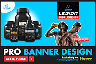 create ecommerce website banner, ads or header