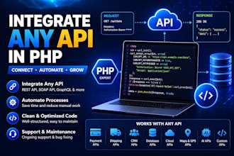 integrate any api in php