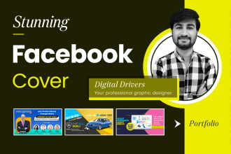 design a facebook, youtube banner, linkedin cover, twitter header