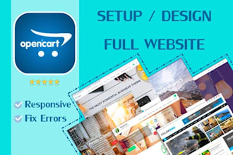 upgrade or setup opencart