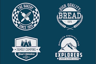 design vintage retro logo for your company