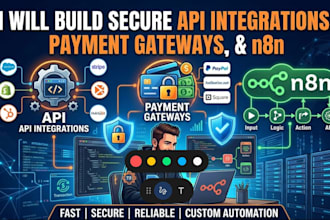 build secure API integrations, payment gateways, and n8n