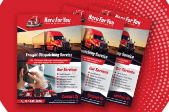 design professional flyer and postcard custom print ready