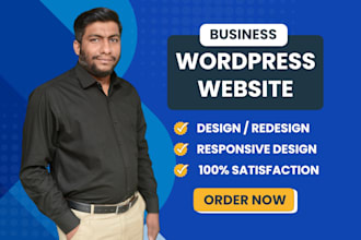 design or build a clean and responsive business wordpress website development