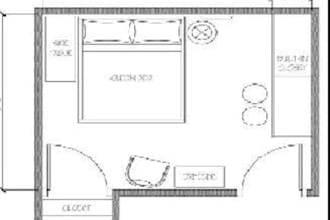 give you Autocad Bed Room Interior Design Layout