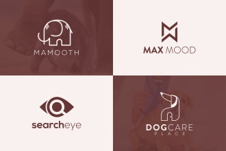 design a unique and minimalist negative space logo for your business