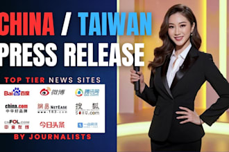 post a chinese press release in china or taiwan sites