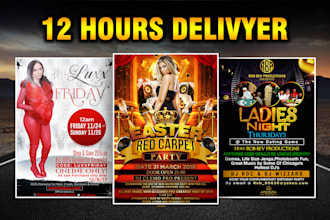 design an eye catching, stunning flyer in 12 hours