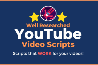 research and write a script for your youtube video