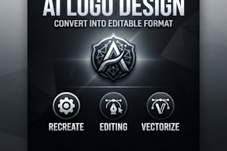 ai logo recreate and edit