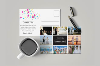 create a party invitation or greeting card within 24h