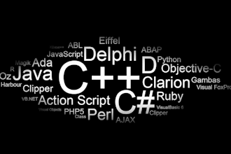 write c, cpp, java, php, python programs and project for you