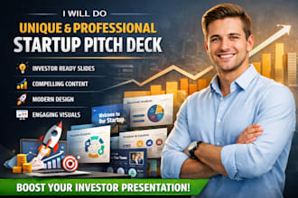 do unique professional startup pitch deck