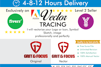 vectorize your logo or graphic perfectly